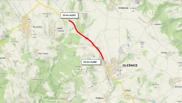 Mikrokoberce 2022 - II/362 hr. kraje Vysočina - Olešnice