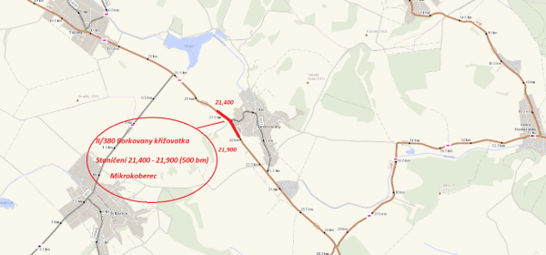 Mikrokoberce 2024 - II/380 Borkovany, křižovatka
