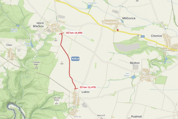 Mikrokoberce 2024 - III/40819 Lukov - Horní Břečkov