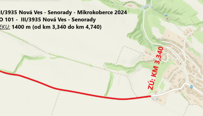 Mikrokoberce 2024 - III/3935 Nová Ves - Senorady