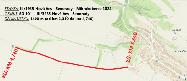 Mikrokoberce 2024 - III/3935 Nová Ves - Senorady