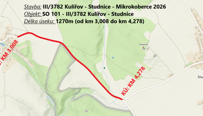 Mikrokoberce 2026 - III/3782 Kulířov - Studnice