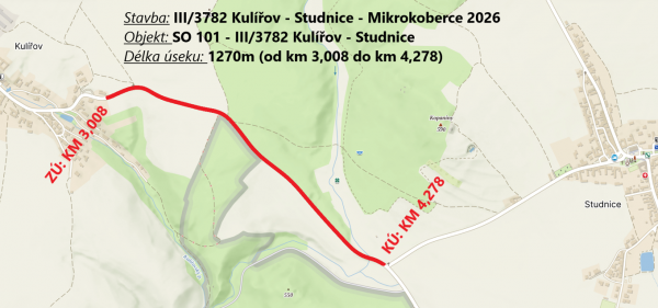 Mikrokoberce 2026 - III/3782 Kulířov - Studnice