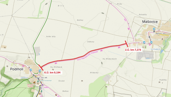 Mikrokoberce 2026 - III/40819 Mašovice - Podmolí