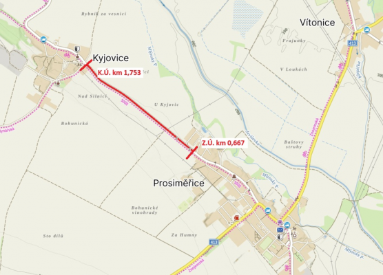 Mikrokoberce 2026 - III/41315 Prosiměřice - Kyjovice