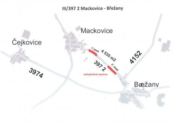 III/3972 Mackovice - Břežany