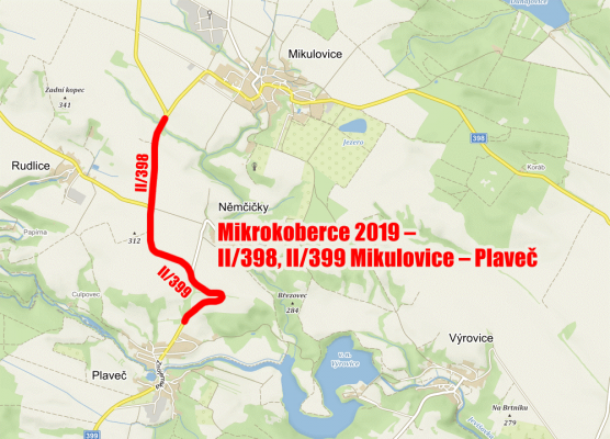 Mikrokoberce 2019 - II/398, II/399 Mikulovice - Plaveč mikrokoberec