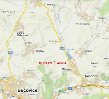 III/4292 Milonice, most 4292-1