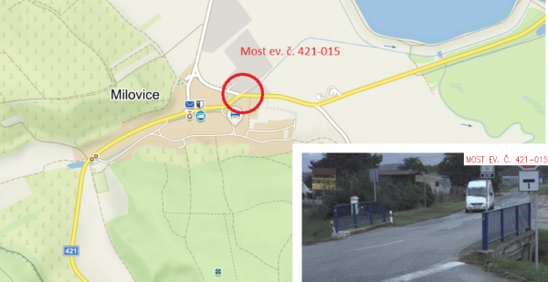 II/421 Milovice, most  ev.č. 421-015