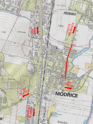 III/15278 Modřice, ul. Masarykova