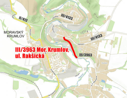 III/3963 Moravský Krumlov, ul. Rakšická