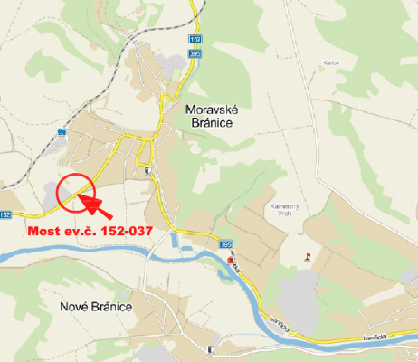 II/152 Moravské Bránice most ev.č. 152-037