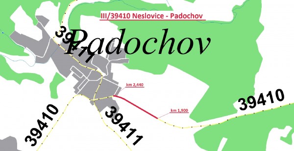 III/39410 Neslovice - Padochov