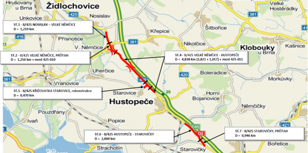 II/425 Nosislav -  Velké Němčice - Starovičky