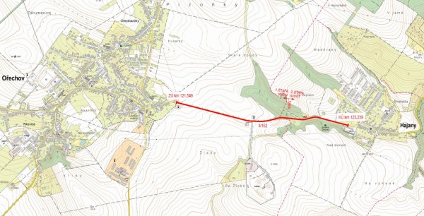 II/152 Ořechov - Hajany