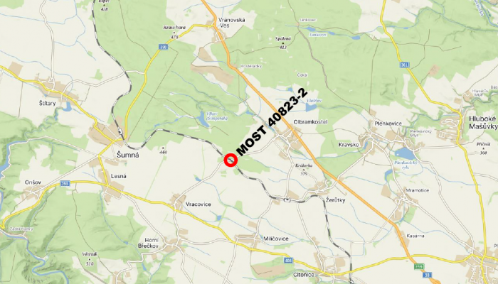 III/40823 Olbramkostel, most 40823-2