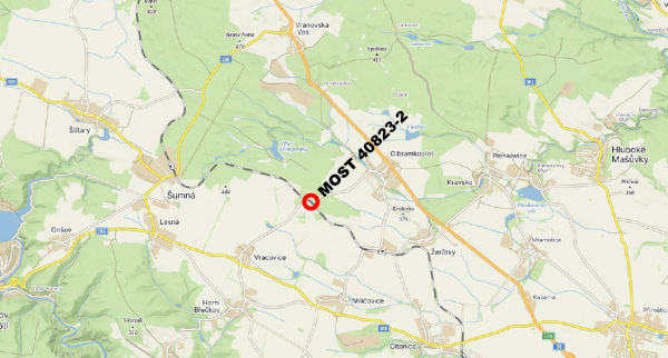 III/40823 Olbramkostel, most 40823-2