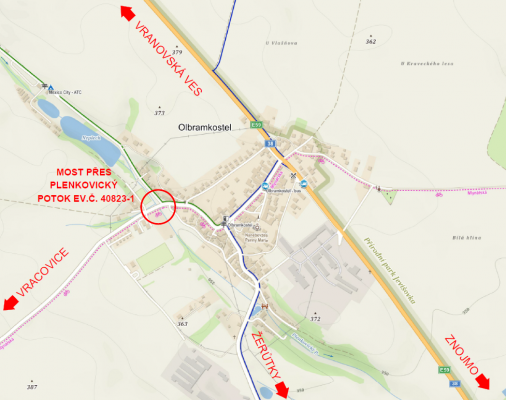 III/40823 Olbramkostel, most 40823-1