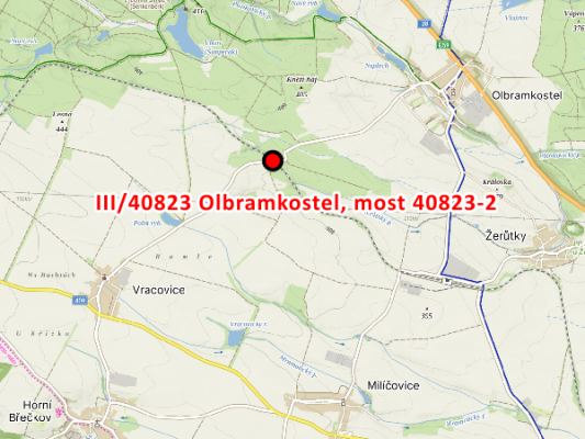 III/40823 Olbramkostel, most 40823-2