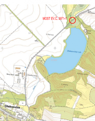 III/3971 Oleksovice, most 3971-1