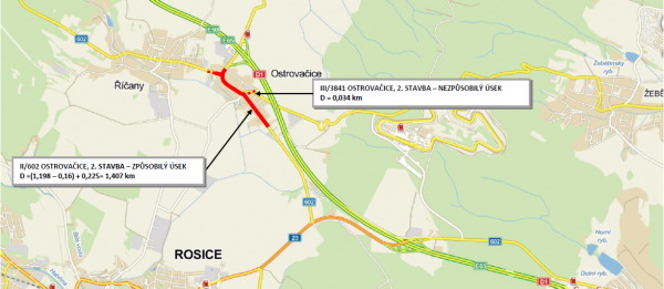 II/602 Ostrovačice průtah 2. stavba