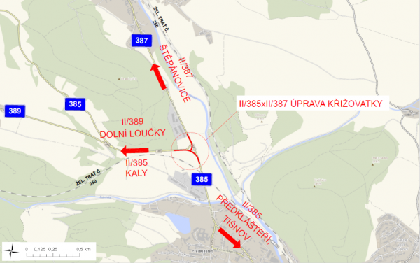 II/385 x II/387 Úprava křižovatky