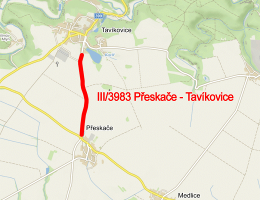 III/3983 Přeskače - Tavíkovice