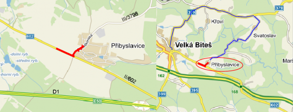 II/602, III/3798 Přibyslavice