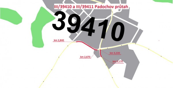 III/39410, 39411 Padochov průtah