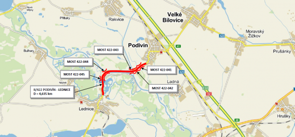 II/422 Podivín - Lednice