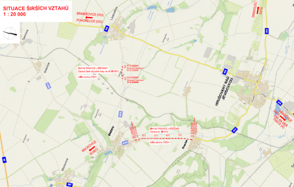 II/414 Pravice - Břežany