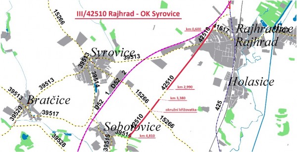 III/42510 Rajhrad - OK Syrovice