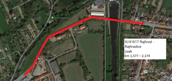 III/41617 Rajhrad - Rajhradice