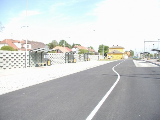 II/425 Přestupní uzel Rajhrad, železniční stanice