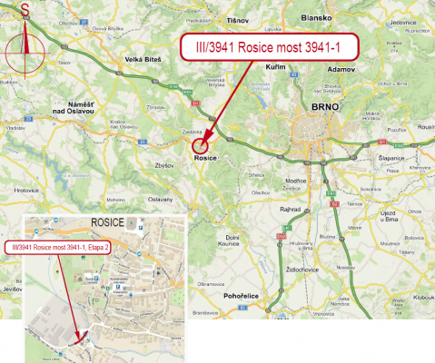 III/3941 Rosice, ul. Nádražní a III/3941 Rosice, most 3941-1, 2. etapa