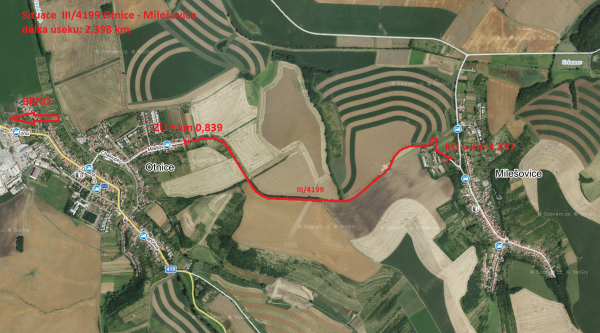 III/4199 Otnice - Milešovice