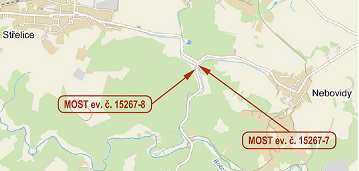 III/15267 Střelice - Ořechov, mosty ev.č. 15267-7,8
