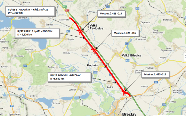 II/425 Starovičky - Rakvice - Břeclav, most ev.č. 425-018