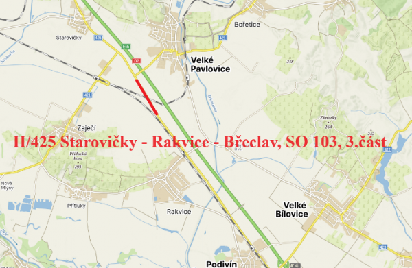II/425 Starovičky - Rakvice - Břeclav, SO 103, 3. část