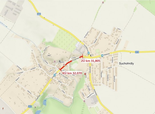 II/413 Suchohrdly, ul. Znojemská