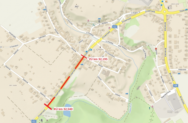 II/413 Suchohrdly u Znojma