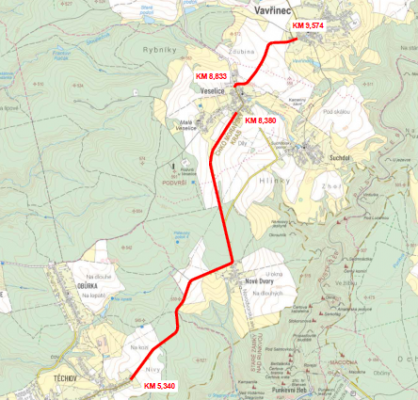 III/37440 Těchov - Vavřinec