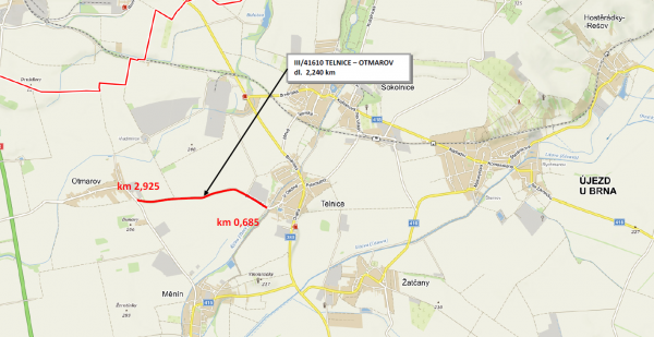 III/41610 Telnice - Otmarov