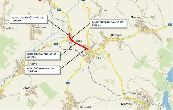 II/380 Terezín - Čejč