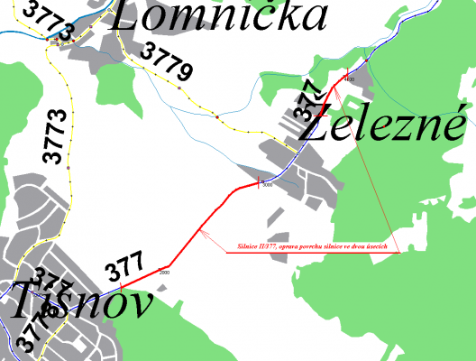 II/377 Tišnov – Železné - Jamné