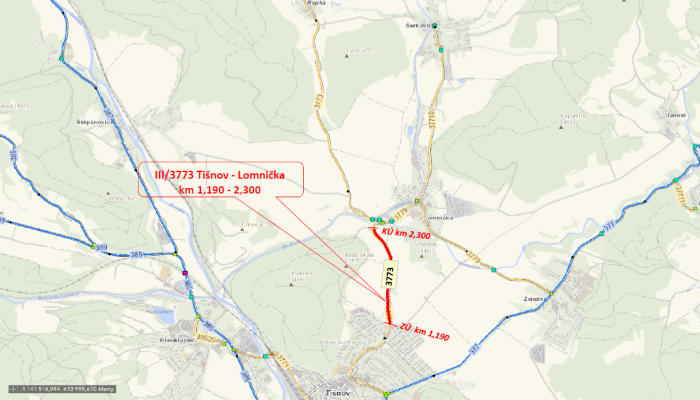 III/3773 Tišnov - Lomnička