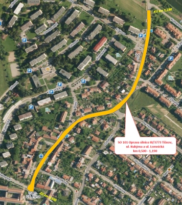 III/3773 Tišnov, ul. Kukýrna a ul. Lomnická