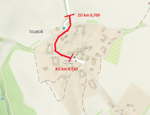 III/01850 Touboř průtah