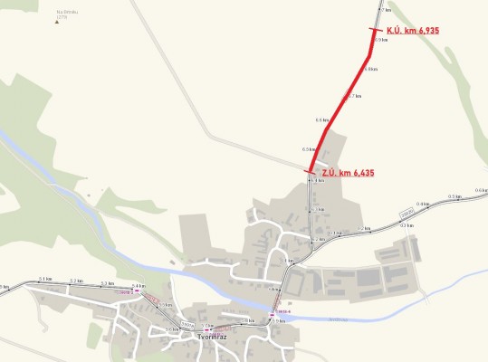 III/39918 Tvořihráz - Horní Dunajovice