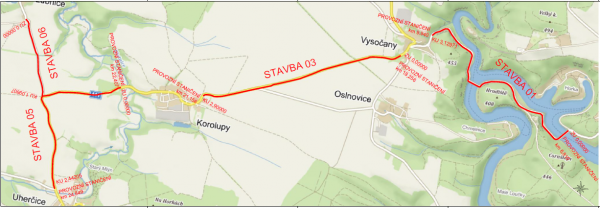 II/411 Korolupy - Vysočany